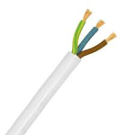 CABLE 3183B 1.0MM 3CORE LSZH FLEX WHITE 100MTR DRUM