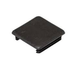 STRUT END CAP 41X41MM BLACK PVC