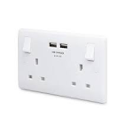 BG 822U3-01 2G 13A SWITCHED SOCKET WITH 2xTYPE A USB