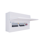 BG CFUDP16610 10W POPULATED DUAL RCD CONSUMER UNIT AM3