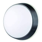 LUCECO EBER10S40 LED ROUND BULKHEAD IP54 w/BLACK & WHITE