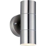 LUCECO LEXDSSUD UP/DOWN GU10 WALL LIGHT STAINLESS STEEL