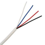 CABLE 6CORE ALARM FLEX BUDGET PVC WHITE OUTER 100MTR DRUM