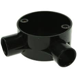 MITA 20CJB4B 20MM BLACK ANGLE BOX PVC