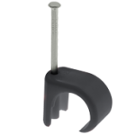 GIRAFF CE57B ROUND BLACK CLIP 5-7MM BOX OF 100