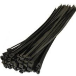 CABLE TIE 100X2.5MM BLACK PVC PACK OF 100