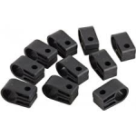 NO.5 CABLE CLEAT 12.7MM BLACK 
