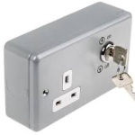 MK K2435ALM KEY OPERATED METAL CLAD SOCKET