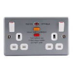 BG METALCLAD MC522RCD 2G SWITCH SOCKET RCD PROTECTED