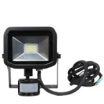 LUCECO EFLD10B40P 10W PIR LED FLOODLIGHT SLIM IP65 4000K