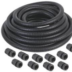 REMORA CON/POLY/20 20MM PVC CONTRACTOR PACK W/GLANDS BLK