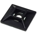 CABLE TIE BASE 20X20MM BLACK PVC PACK OF 100
