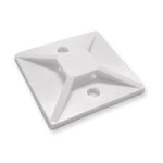 CABLE TIE BASE 20X20MM WHITE PVC PACK OF 100