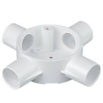 MITA 20CJB6W 20MM WHITE FOUR WAY BOX PVC
