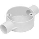 MITA 25CJB3W 25MM WHITE THROU BOX PVC